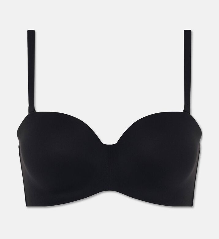 Chantelle Norah Comfort Unlined Bandeau Strapless Bra, Black, 100, C, Packshot View