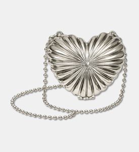 My Little Thieves Metal Raile Heart Bag -silver, Packshot View