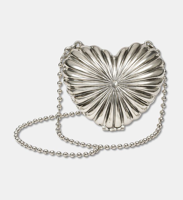 My Little Thieves Metal Raile Heart Bag -silver, Packshot View