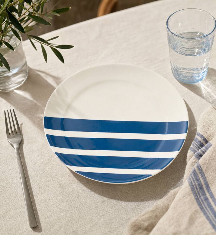 Easy Life Hand-painted Dinner Plate, Model View