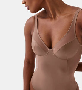 Sheer-detail Thong Bodysuit