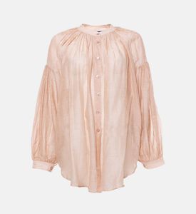 Mes Demoiselles Button Closure Long-sleeve Shirt, Light-pink, 42, Packshot View