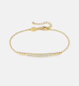 Lovecloud Cubic Zirconia Yellow Gold Silver Bracelet