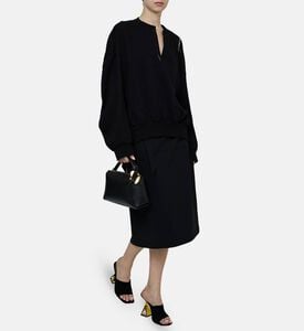 Embroidered Logo Midi Wrap Pencil Skirt Embroidered Logo Midi Wrap Pencil Skirt