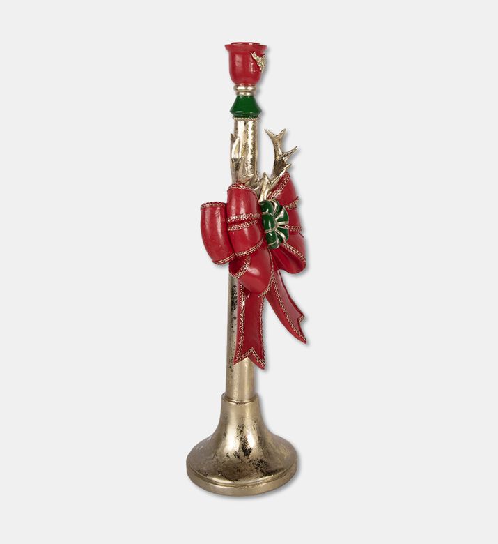 Clayre & Eef Candlestick Red Green, Packshot View