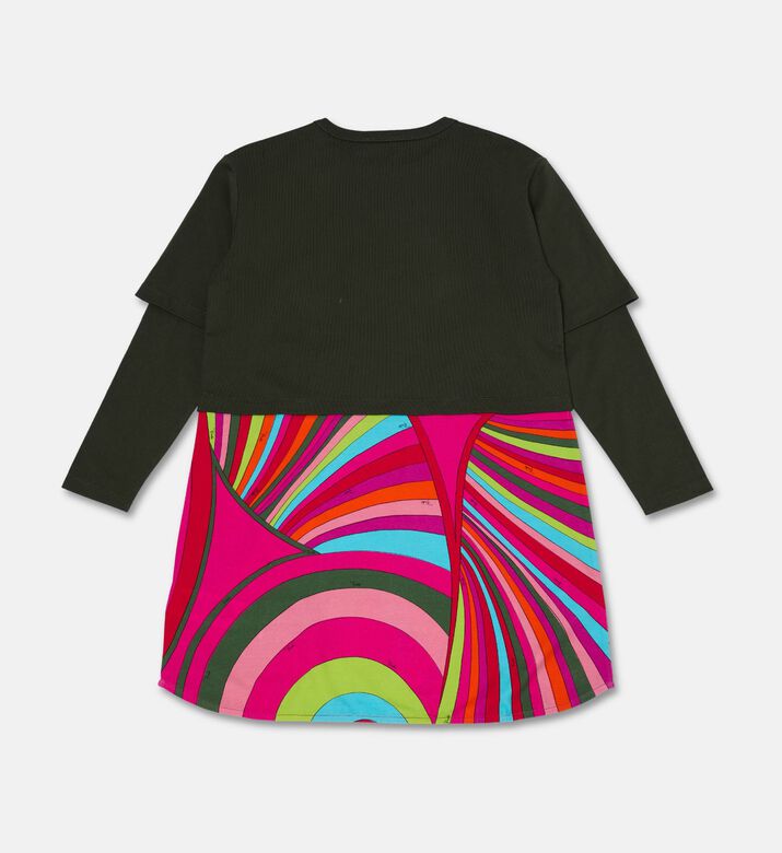 Emilio Pucci Printed Skirt Jersey Dress, Packshot View