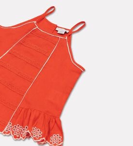 Stella McCartney Lace Embroidered Ruffle Top, Packshot View