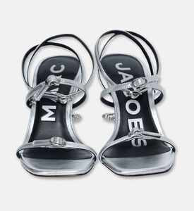 Marc Jacobs The Daisy Heel Sandals, Silver, Eu-39, Packshot View