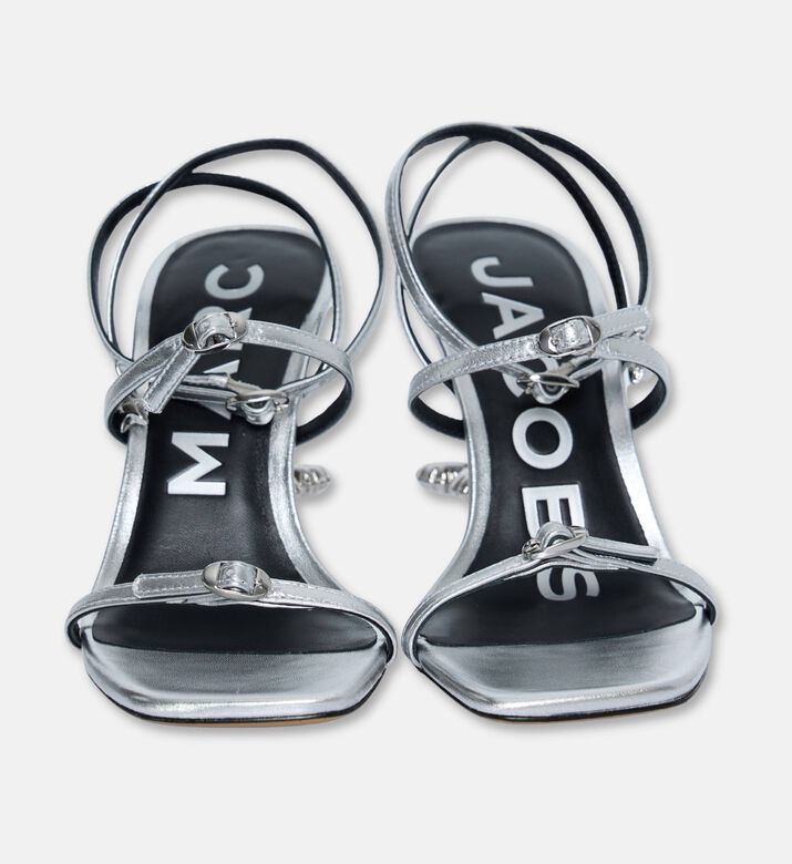 Marc Jacobs The Daisy Heel Sandals, Silver, Eu-39, Packshot View