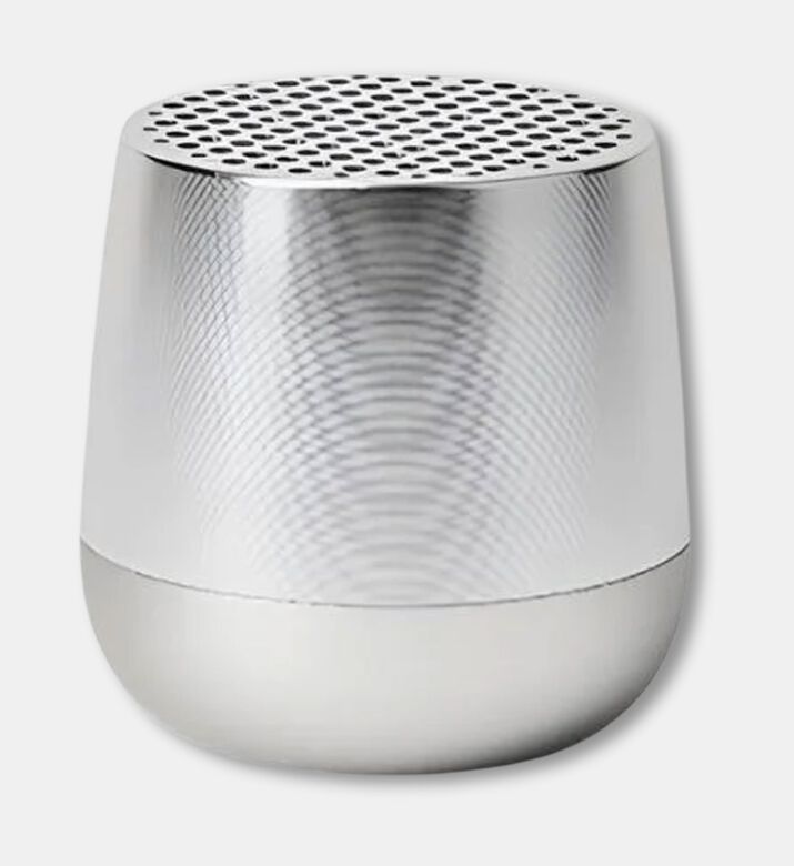 Lexon Design Mini Bluetooth Speaker, Silver, Packshot View