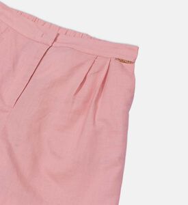 Linen Pleated Shorts
