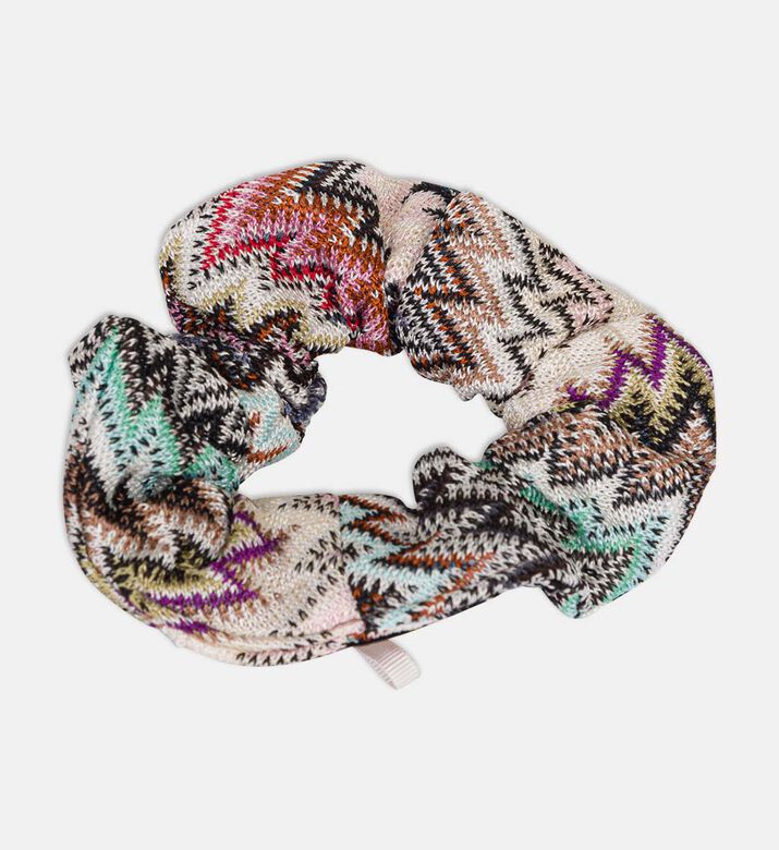 Chevron Knit Scrunchie