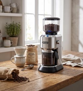 Delonghi Steel Dedica Coffee Grinder, Model View