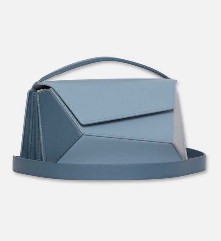 Mlouye Naomi Calf Leather Bag, Azure, Packshot View