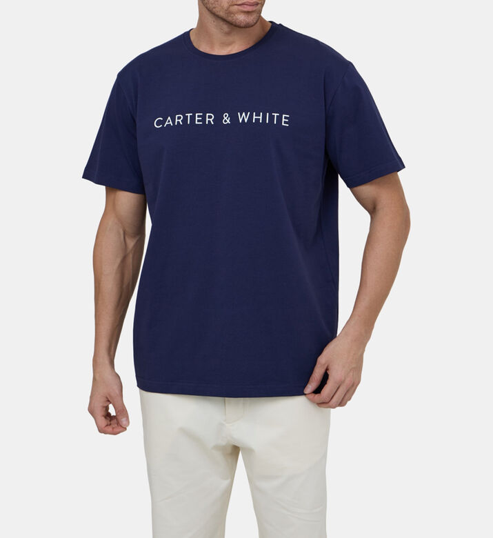 تيشيرت بأكمام قصيرة بطبعة شعار سيدي