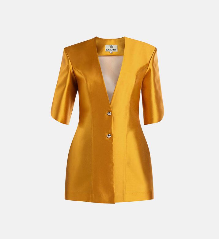 Retro Button-front Mini Dress