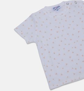 Jules & Juliette Paris Cotton Micro-print Crewneck T-shirt, Packshot View