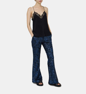 Prevy Sequin Flared Pants