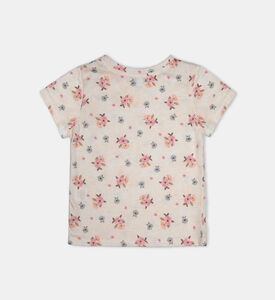 Short-sleeve Flower-print T-shirt Short-sleeve Flower-print T-shirt
