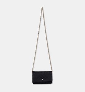 Chanel Classic Diamond Quilt Satin Leather Wallet On Chain, Packshot View