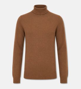 Galeries Lafayette Nachrol Knitted Turtle Neck Pull, Brown, Xxl, Packshot View