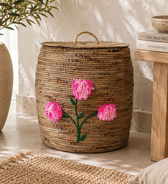 Home Deco and More Seagrass Floral Wide, Packshot View