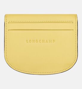 Longchamp Le Pliage Xtra Leather Cardholder, Lime, Packshot View