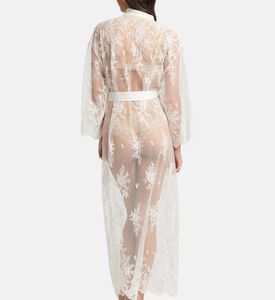 غطاء طويل مطرز بأزهار