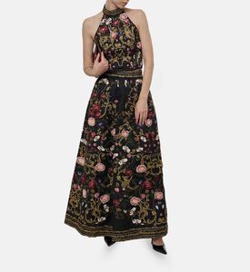 Alice and Olivia Floral-embroidery Maxi Skirt, Model View