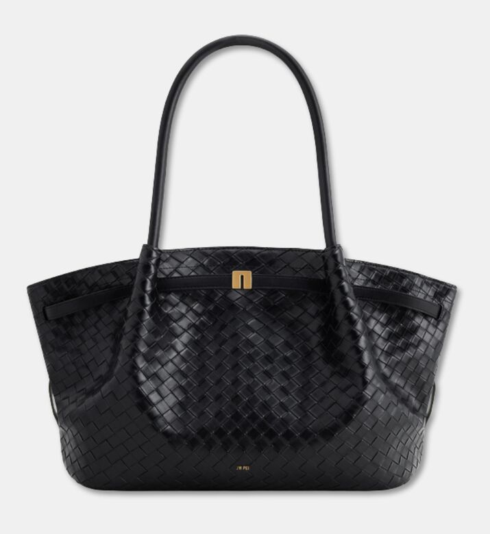 JW PEI Bag Hana L Weave, Black, Packshot View