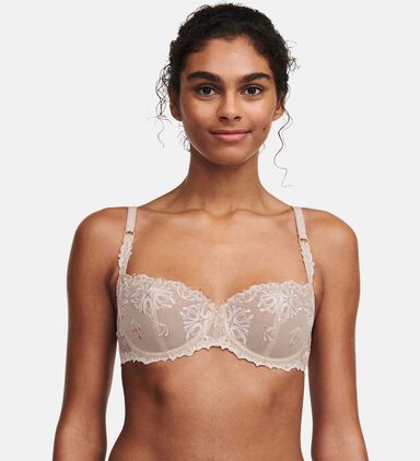 Floral Embroidered Lace Demi Bra