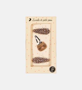 مجموعة مشابك شعر ليو-إن-كات ثلاثية برونزية