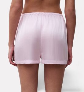 Chantelle Satin Drawstring Waist Pajama Shorts, Model View