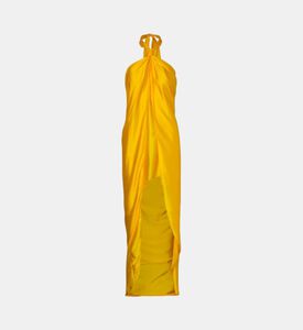 Lola High-neck Asymmetric Dress