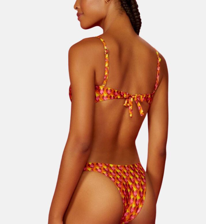 All-over Heart-print Bikini Bottom