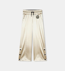 Satin-effect Elasticated Waist Pants