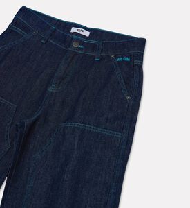 M S G M Button Closure Denim Shorts, Packshot View