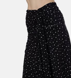 Isabel Marant Ruched Printed Midi Skirt, Model View