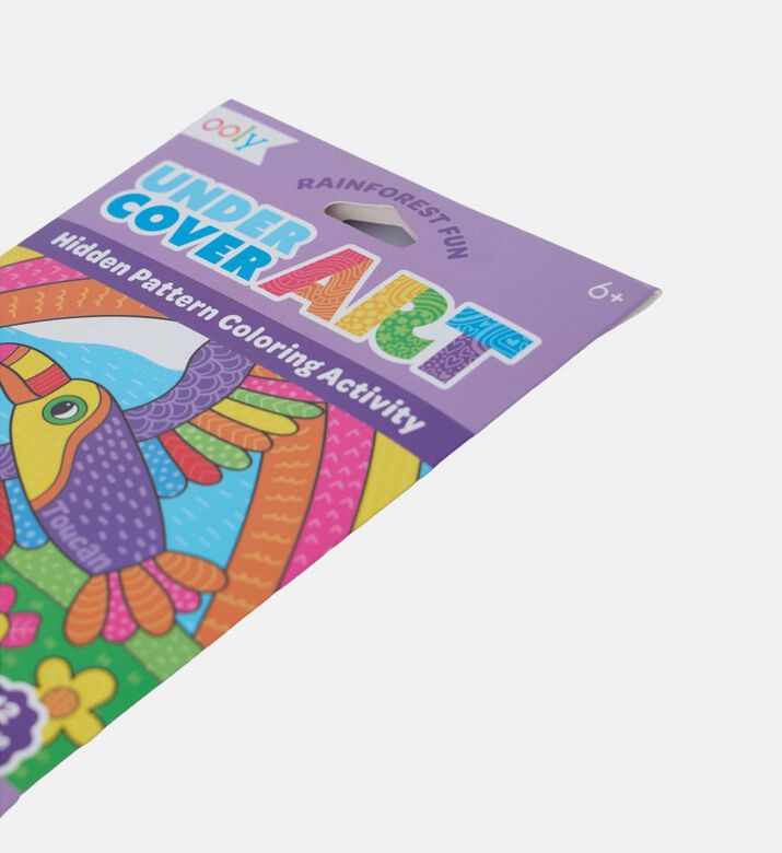 Undercover Art Hidden Pattern Rainforest Fun Coloring Activity