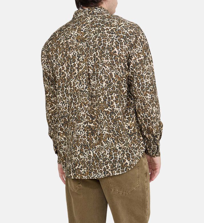 Leopard-print Button-down Shirt Leopard-print Button-down Shirt