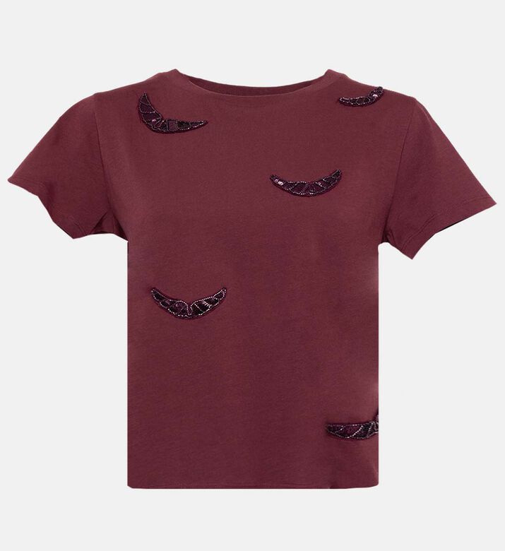 Zadig et Voltaire Ts, Burgundy, S, Packshot View