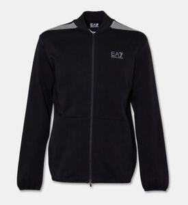 EA7 Cotton-blend Ribbed Cuffs Sweatshirt, Packshot View