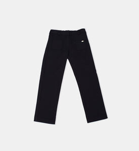 بنطال بخصر مطاطي بساق مستقيمة