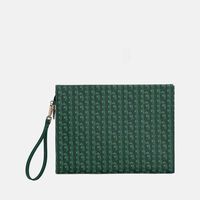 Cady Vegan Leather Zip-top Clutch