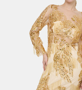 Golden Rhapsody Sequin Gown