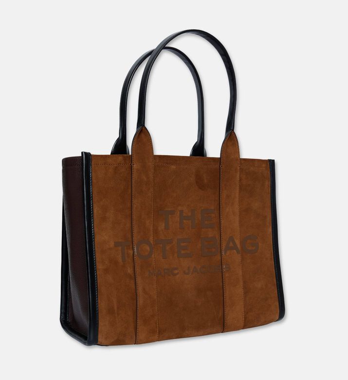 Marc Jacobs Suede Top Zip Closure Tote Bag, Light-brown, Packshot View