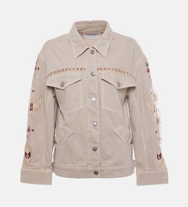 Manona Embroidered Denim Jacket