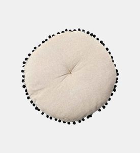 Gaddi Embroidered Pompom Filled And Vaccumed Cushion