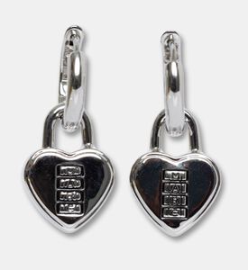 Marc Jacobs Erngs Heart Padlock, Silver, Packshot View