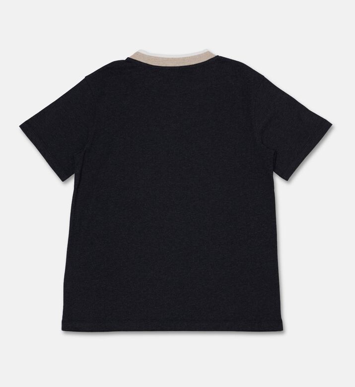 Eleventy Regular-fit Hip-skimming T-shirt, Anthracite, 14y, Packshot View